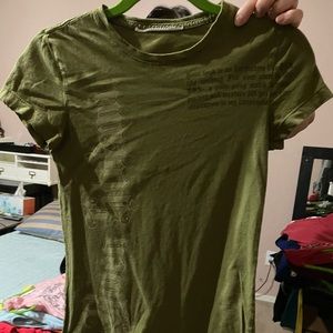 Harajuku Lovers T Shirt Olive, “Gwen Stefani”, size Small